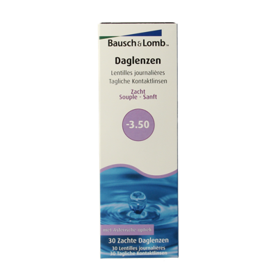 Bausch & Lomb Daglenzen -3.50 30 Stuks Bausch & Lomb Daglenzen -3.50 30 Stuks