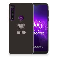 Motorola One Macro Telefoonhoesje met Naam Gorilla - thumbnail