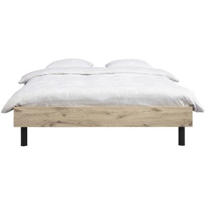 Leen Bakker - Bed Nova - Eikenkleur - 180x200 Cm - Spaanplaat - Bruin