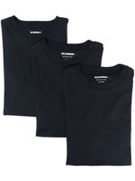 Jil Sander lot de 3 t-shirts à patch logo - Bleu