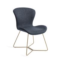Jesper Home Eetkamerstoel 'Moji' Beehive Gold, kleur Mystic Marine