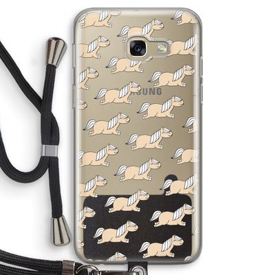 Ponys: Samsung Galaxy A5 (2017) Transparant Hoesje met koord