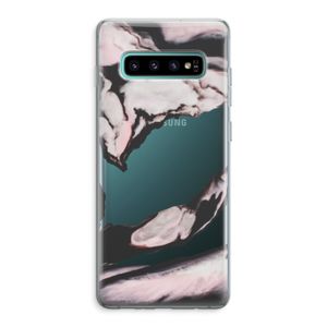 Roze stroom: Samsung Galaxy S10 Plus Transparant Hoesje