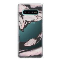 Roze stroom: Samsung Galaxy S10 Plus Transparant Hoesje