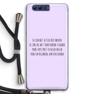 Regenboog: Honor 9 Transparant Hoesje met koord