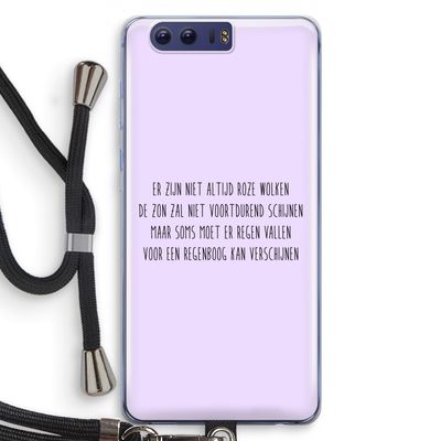 Regenboog: Honor 9 Transparant Hoesje met koord