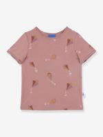 T-shirt voor meisjes met UV-bescherming ILTA SUN FINKID perzik