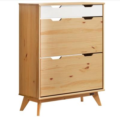 Schoenenrek Borneo Naturel Grenenhout 101x33x80cm FSC gecertificeerd