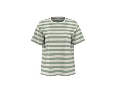 esmara Dames T-shirt (strepen/groen, M (40/42))