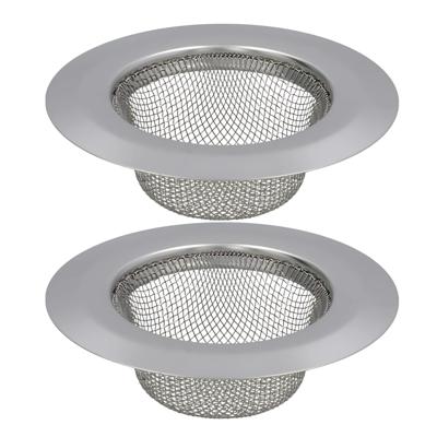 Gerimport gootsteen zeefje DIA - 2x - D11 cm - zilver - metaal - wasbak - keukenaccessoires