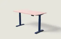 Desktronic HomeOne bureau Diepblauw / Zachtroze / 160x80 cm