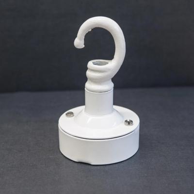Plafondkap wit met haak 10kg lamp ophangen metaal 65mm