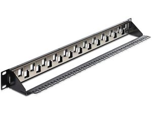 DeLOCK Keystone Patchpanel 19" 24 Port patchpaneel