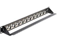 DeLOCK Keystone Patchpanel 19" 24 Port patchpaneel - thumbnail