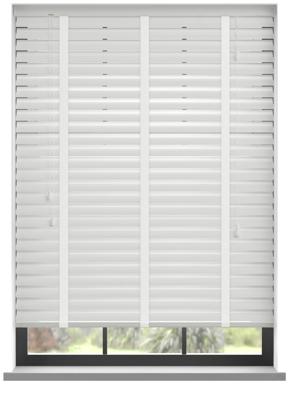 Aluminium jaloezie met ladderband - Wit