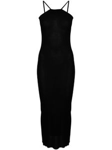 Rick Owens Skorpio fine-ribbed maxi dress - Noir