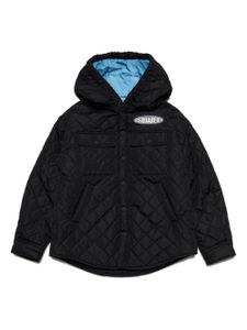 DSQUARED2 KIDS veste bomber matelassée à patch logo - Noir