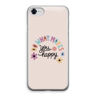 Happy days: iPhone 8 Transparant Hoesje