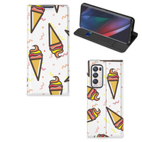 OPPO Find X3 Neo Flip Style Cover Icecream - thumbnail