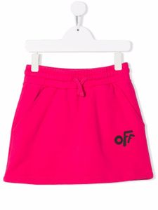 Off-White Kids jupe de sport à logo imprimé - Rose