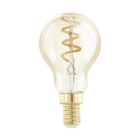 Lichtbron Amber spiraal E14 kogel 145LM dimbaar