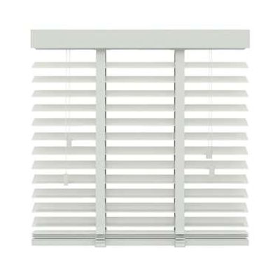 Fenstr jaloezie hout 50 mm wit - 100x130 cm - Leen Bakker