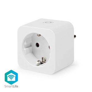 SmartLife Smart Stekker | Wi-Fi | Energiemeter | 3680 W | Type F (CEE 7/3) | 0 - 55 °C | Android / IOS | Wit
