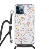 Terrazzo N°8: iPhone 13 Pro Max Transparant Hoesje met koord