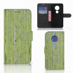 Motorola Moto G7 | G7 Plus Book Style Case Green Wood