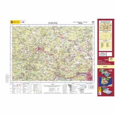 Topografische kaart 187 MT50 Ourense | CNIG - Instituto Geográfico Nacional1