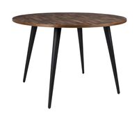 ZILT Industriële Ronde Eettafel Manny 110cm - Hout