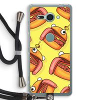 Hamburger: Sony Xperia XZ2 Compact Transparant Hoesje met koord