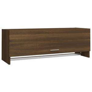 The Living Store Kledingkast Compact - 100 x 32.5 x 35 cm - Bruineiken