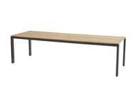 Goa Tafelframe Antracite Met Tafelblad Teak 280 x 95 cm - 4so