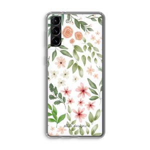 Botanical sweet flower heaven: Samsung Galaxy S21 Plus Transparant Hoesje