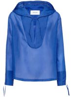 Ferragamo blouse à capuche - Bleu