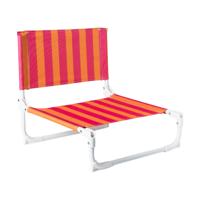 Strandstoeltje - roze/oranje - 45x45x46 cm