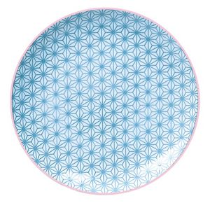 Dinerbord Star Wave - Tokyo Design Studio - Licht Blauw/Roze - 25.7x3cm