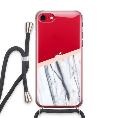 A touch of peach: iPhone SE 2020 Transparant Hoesje met koord