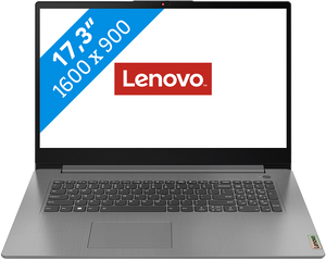 Lenovo IdeaPad 3 Laptop 43,9 cm (17.3") HD+ Intel® Core™ i3 i3-1215U 8 GB DDR4-SDRAM 512 GB SSD Wi-Fi 5 (802.11ac) Windows 11 Home Grijs