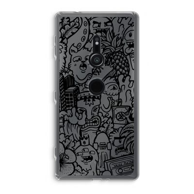 Vexx Black Mixtape: Sony Xperia XZ2 Transparant Hoesje