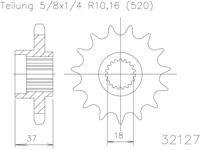 ESJOT Sprocket 520 17z standard