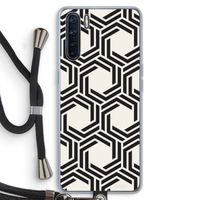 Geometrisch patroon: Oppo A91 Transparant Hoesje met koord
