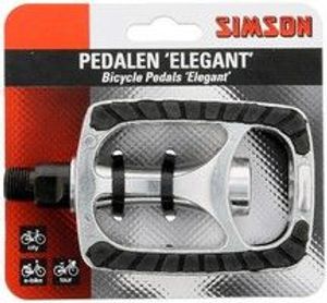 Simson Pedalen set Elegant 9/16 inch zilver/zwart