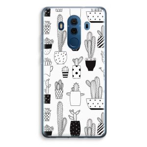 Cactusmotief: Huawei Mate 10 Pro Transparant Hoesje