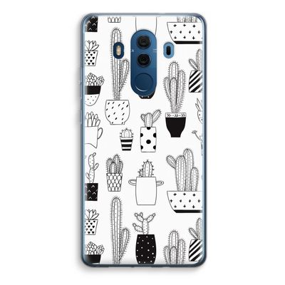 Cactusmotief: Huawei Mate 10 Pro Transparant Hoesje