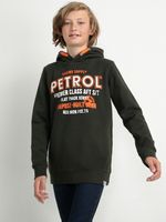 Petrol Industries Jongens Retro Style Hoodie Groen Night - 164 - thumbnail