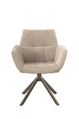 Eetkamerstoel Monaco 360 Draai | Milan Beige