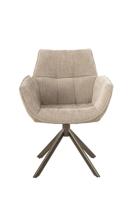 Eetkamerstoel Monaco 360 Draai | Milan Beige