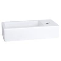 Differnz Helios fontein keramiek - rechts - 37.5 x 18.5 x 9 cm - wit